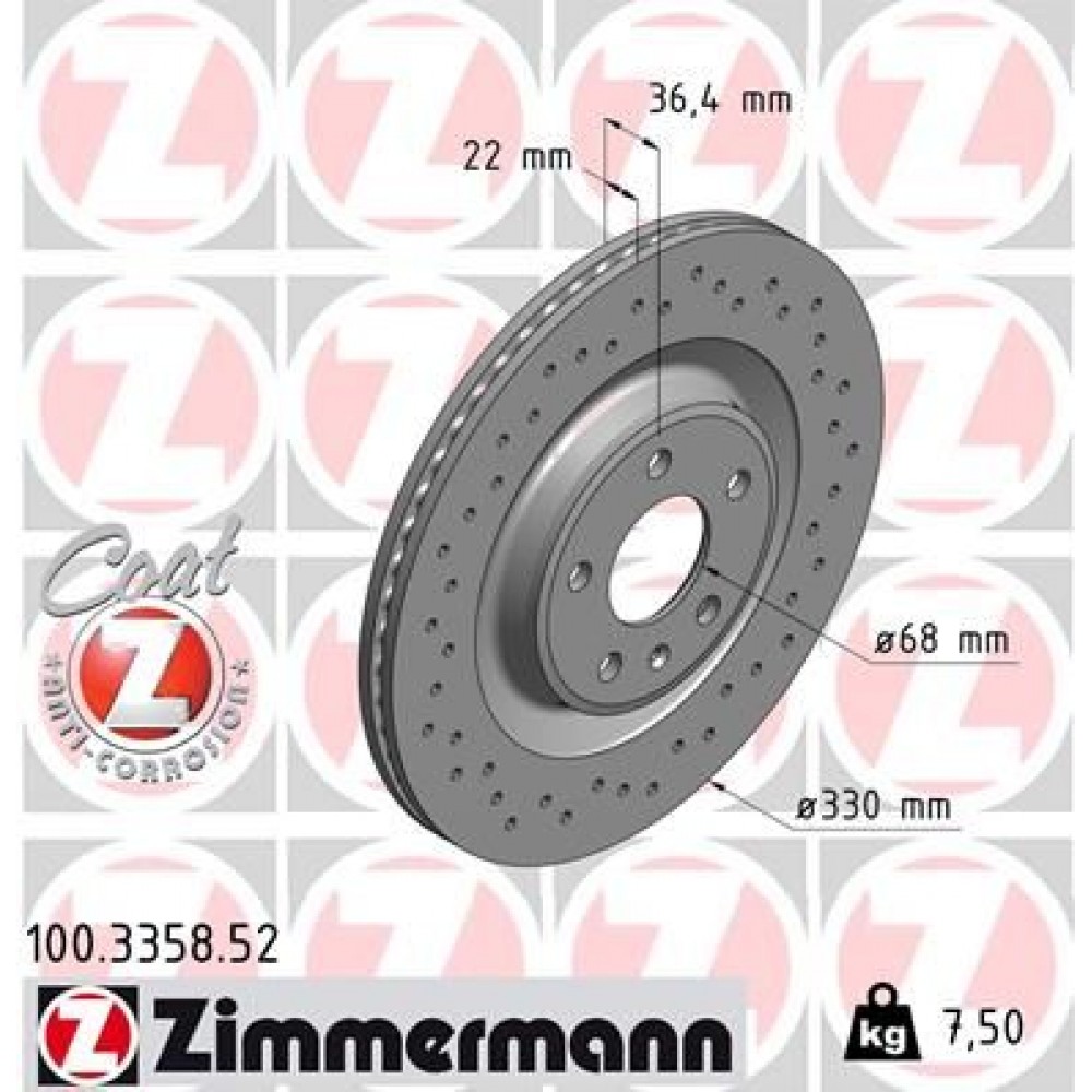 ZIMMERMANN ΔΙΣ/ΚΕΣ ΤΡΥΠΗΤΕΣ SPORT VAG ZIMMERMANN ΔΙΣ/ΚΕΣ ΤΡΥΠΗΤΕΣ SPORT VAG
