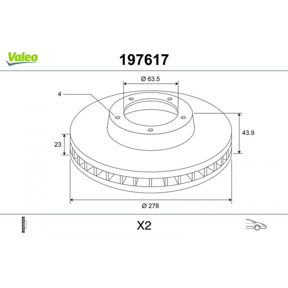 VALEO ΔΙΣΚΟΠΛΑΚΕΣ (1τεμ.) FORD VALEO ΔΙΣΚΟΠΛΑΚΕΣ (1τεμ.) FORD