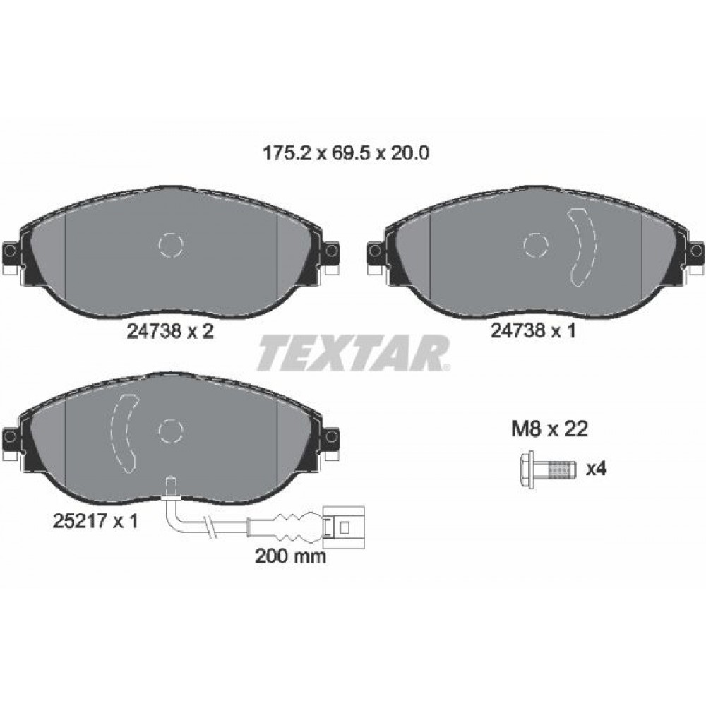 TEXTAR ΔΙΣΚΟΦΡΕΝΑ V.A.G. TEXTAR ΔΙΣΚΟΦΡΕΝΑ V.A.G.
