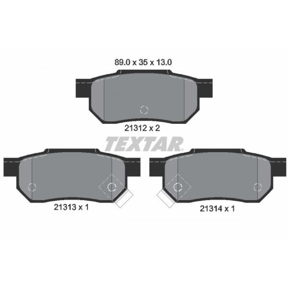 TEXTAR (233 02) ΔΙΣΚΟΦΡΕΝΑ HONDA TEXTAR (233 02) ΔΙΣΚΟΦΡΕΝΑ HONDA