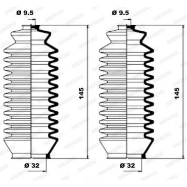 KIT Φ. ΚΡΕΜ. TOYOTA STARLET1.3- (R+L)