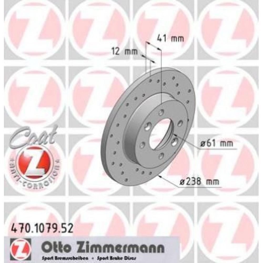ZIMMERMANN ΔΙΣ/ΚΕΣ ΤΡΥΠΗΤΕΣ SPORT RENAULT ZIMMERMANN ΔΙΣ/ΚΕΣ ΤΡΥΠΗΤΕΣ SPORT RENAULT
