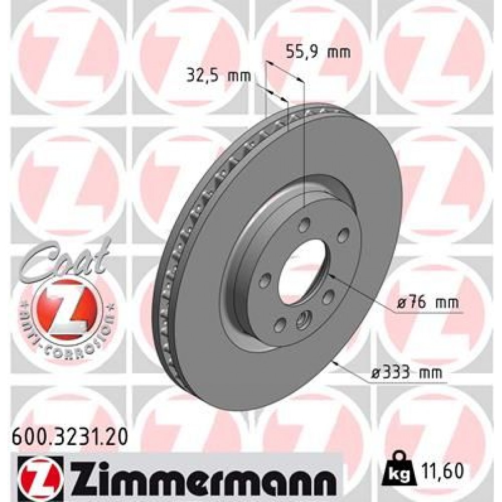 ZIMMERMANN ΔΙΣΚ/ΚΕΣ -1- VW COAT Z ZIMMERMANN ΔΙΣΚ/ΚΕΣ -1- VW COAT Z