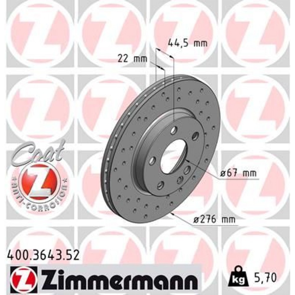 ZIMMERMANN ΔΙΣ/ΚΕΣ ΤΡΥΠΗΤΕΣ SPORT MERCEDES ZIMMERMANN ΔΙΣ/ΚΕΣ ΤΡΥΠΗΤΕΣ SPORT MERCEDES