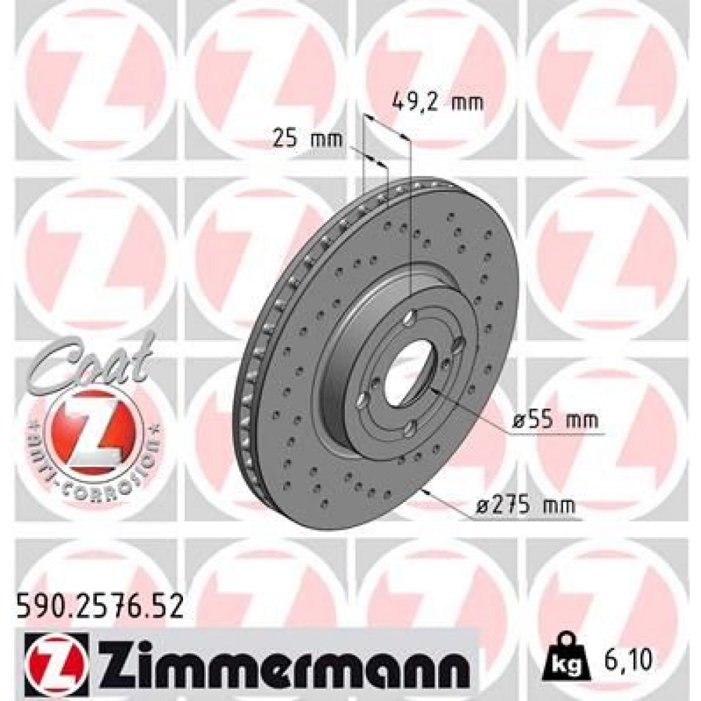 ZIMMERMANN ΔΙΣ/ΚΕΣ ΤΡΥΠΗΤΕΣ SPORT TOYOTA ZIMMERMANN ΔΙΣ/ΚΕΣ ΤΡΥΠΗΤΕΣ SPORT TOYOTA