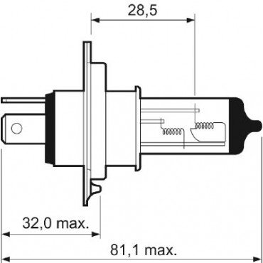 VALEO ΛΑΜΠΑ H4 +50% ΦΩΣ