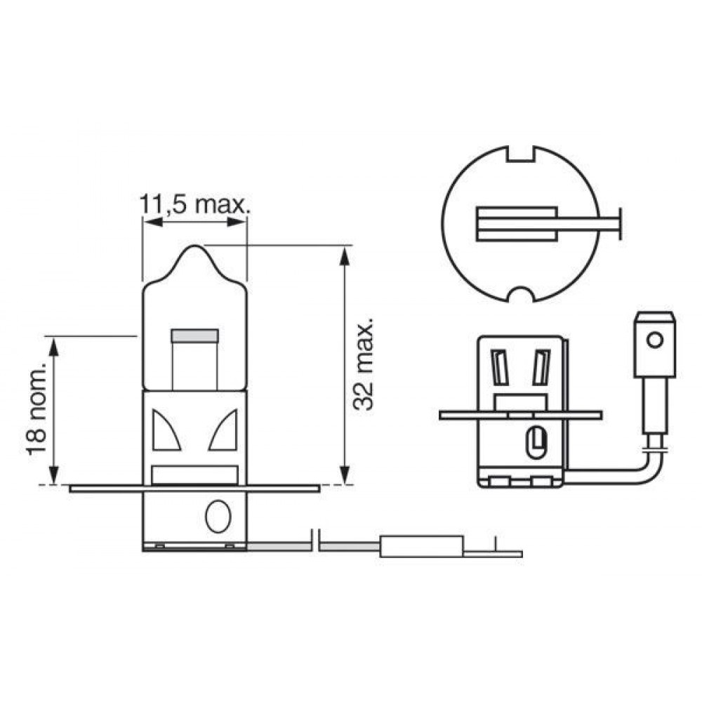 BOSCH ΛΑΜΠΑ H3 70W ECO Truck BOSCH ΛΑΜΠΑ H3 70W ECO Truck