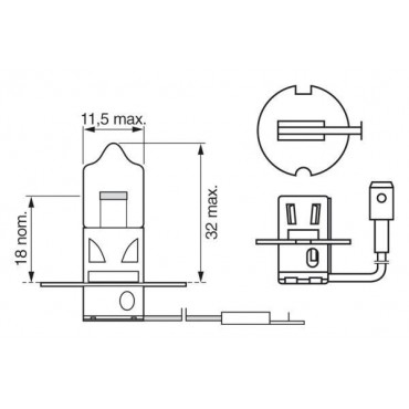 BOSCH ΛΑΜΠΑ H3 70W ECO Truck