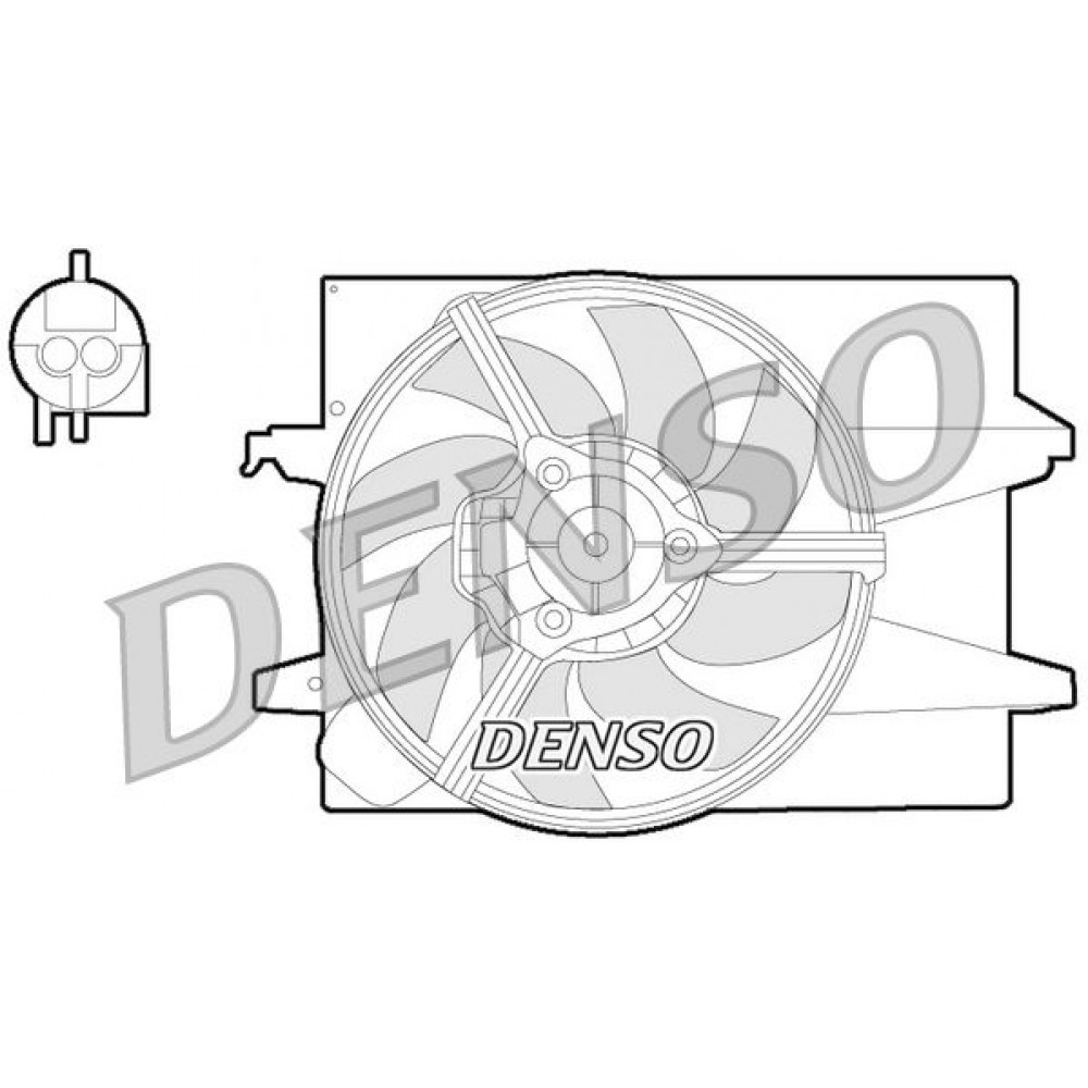 ΒΕΝΤΙΛΑΤΕΡ ΨΥΓΕΙΟΥ FORD FIESTA V 1.3,1.4TDCI <08 DENSO ΒΕΝΤΙΛΑΤΕΡ ΨΥΓΕΙΟΥ FORD FIESTA V 1.3,1.4TDCI <08 DENSO
