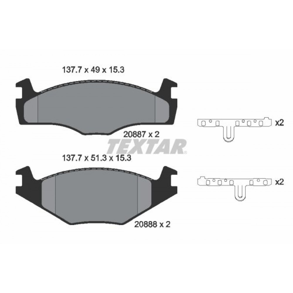 TEXTAR (171 00) ΔΙΣΚΟΦΡΕΝΑ V.W (15.3 mm) TEXTAR (171 00) ΔΙΣΚΟΦΡΕΝΑ V.W (15.3 mm)