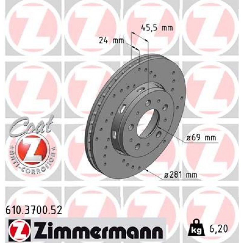 ZIMMERMANN ΔΙΣ/ΚΕΣ ΤΡΥΠΗΤΕΣ SPORT VOLVO ZIMMERMANN ΔΙΣ/ΚΕΣ ΤΡΥΠΗΤΕΣ SPORT VOLVO