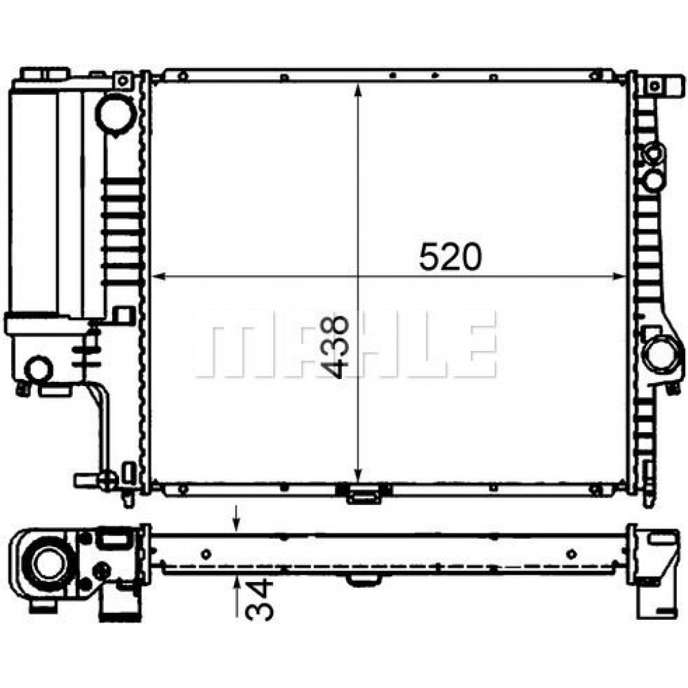 MAHLE-BEHR ΨΥΓΕΙΟ ΜΗΧΑΝΗΣ MAHLE-BEHR ΨΥΓΕΙΟ ΜΗΧΑΝΗΣ