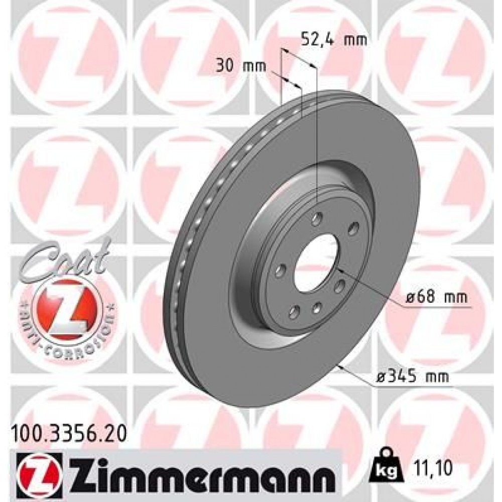 ZIMMERMANN ΔΙΣΚ/ΚΕΣ -1- AUDI COAT Z ZIMMERMANN ΔΙΣΚ/ΚΕΣ -1- AUDI COAT Z