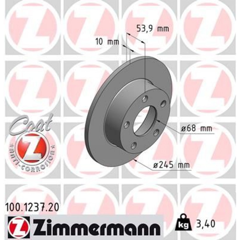 ZIMMERMANN ΔΙΣΚ/ΚΕΣ AUDI COAT Z ZIMMERMANN ΔΙΣΚ/ΚΕΣ AUDI COAT Z