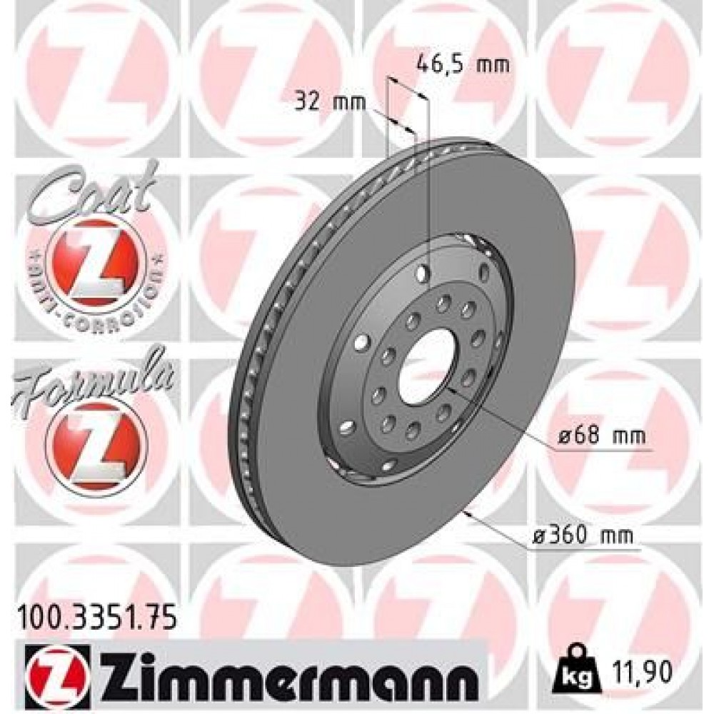ZIMMERMANN ΔΙΣΚ/ΚΕΣ -1- FORMULA Z VAG ZIMMERMANN ΔΙΣΚ/ΚΕΣ -1- FORMULA Z VAG