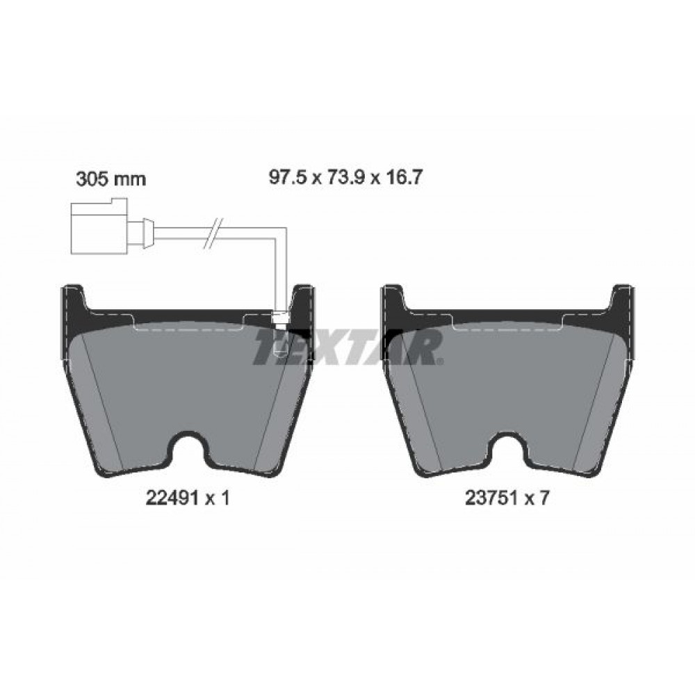 TEXTAR ΔΙΣΚΟΦΡΕΝΑ AUDI