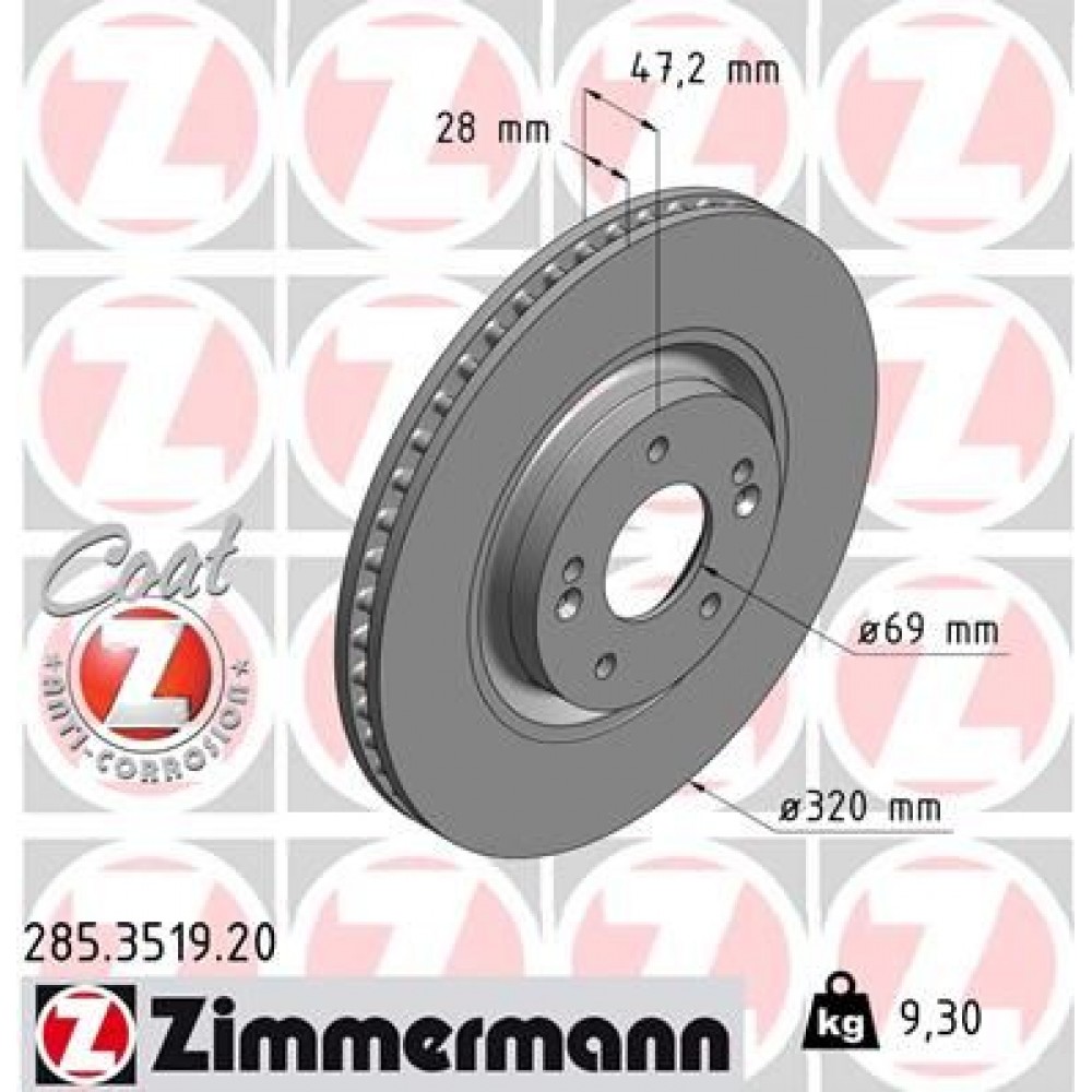 ZIMMERMANN ΔΙΣ/ΚΕΣ COAT Z HYUNDAI ZIMMERMANN ΔΙΣ/ΚΕΣ COAT Z HYUNDAI