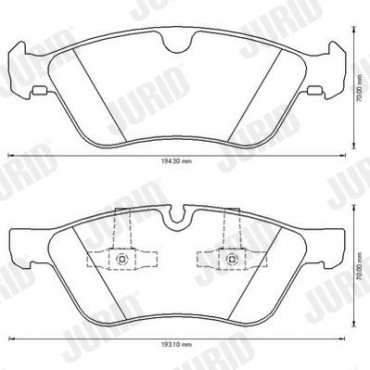 ΤΑΚ. MERCEDES E-CLASS (W211),M-CLASS (W164) PAGID