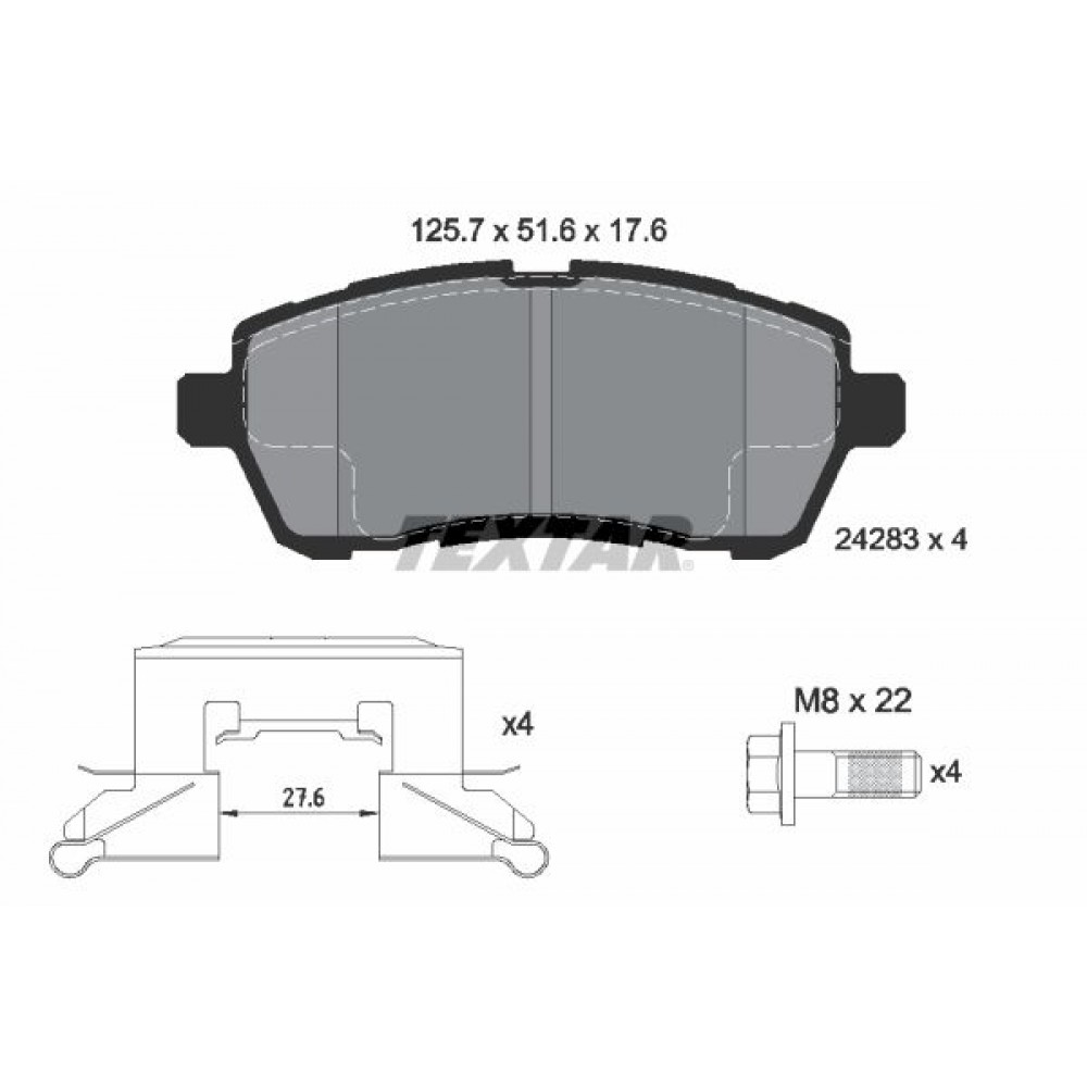 TEXTAR ΔΙΣΚΟΦΡΕΝΑ FORD