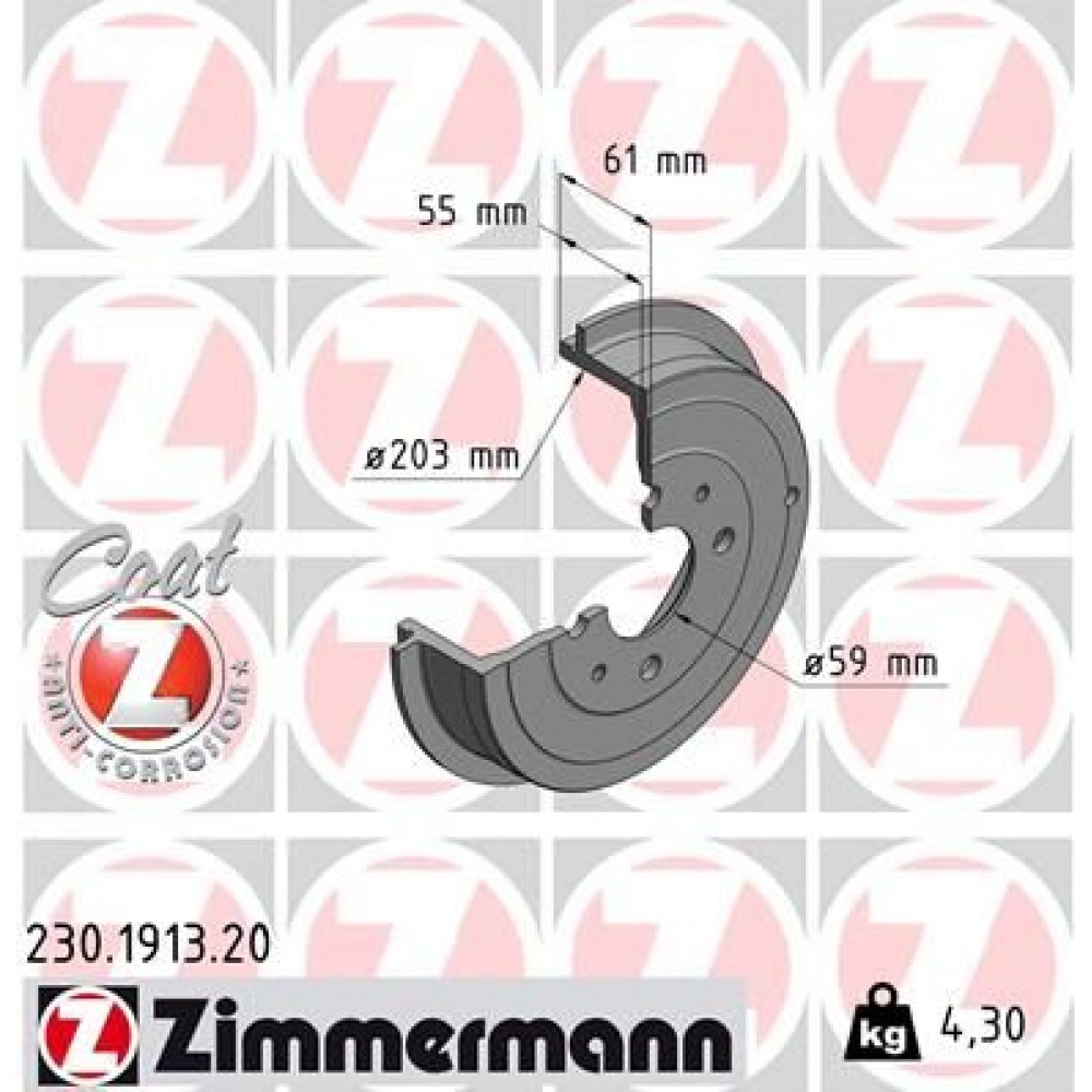 ZIMMERMANN ΤΑΜΠΟΥΡΑ FIAT COAT Z ZIMMERMANN ΤΑΜΠΟΥΡΑ FIAT COAT Z