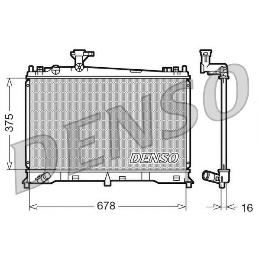 ΨΥΓΕΙΟ ΝΕΡΟΥ MAZDA 6 ALL <07 678X375X16 DENSO ΨΥΓΕΙΟ ΝΕΡΟΥ MAZDA 6 ALL <07 678X375X16 DENSO