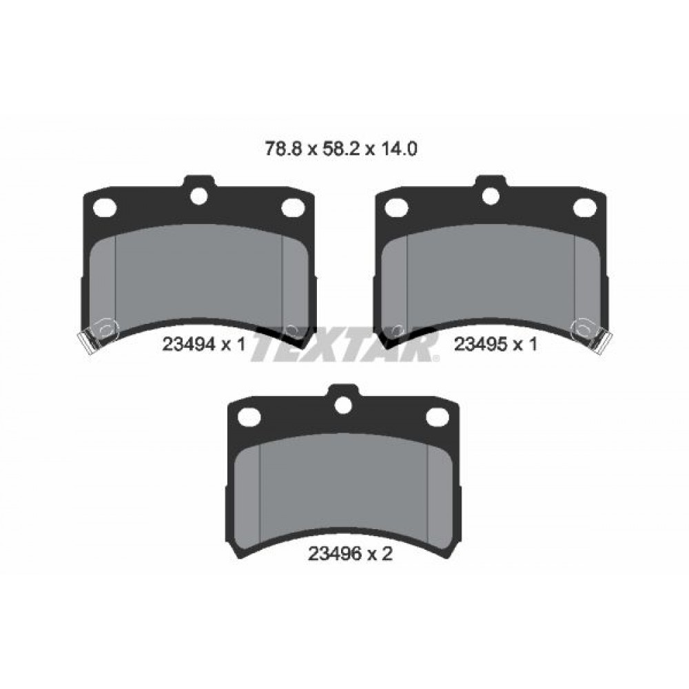 TEXTAR (723 02) ΔΙΣΚΟΦΡΕΝΑ DAIHATSU TEXTAR (723 02) ΔΙΣΚΟΦΡΕΝΑ DAIHATSU