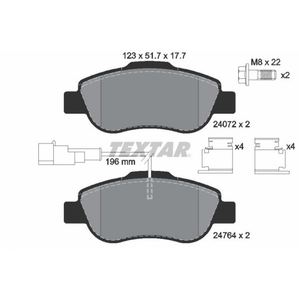 TEXTAR ΔΙΣΚΟΦΡΕΝΑ FORD TEXTAR ΔΙΣΚΟΦΡΕΝΑ FORD