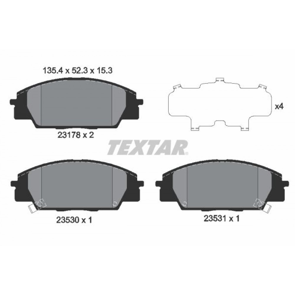 TEXTAR (735 02) ΔΙΣΚΟΦΡΕΝΑ HONDA