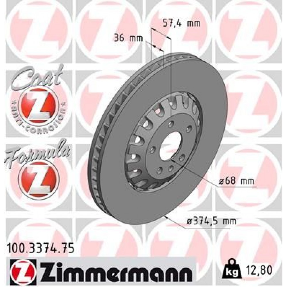 ZIMMERMANN ΔΙΣΚ/ΚΕΣ FORMULA Z VAG ZIMMERMANN ΔΙΣΚ/ΚΕΣ FORMULA Z VAG