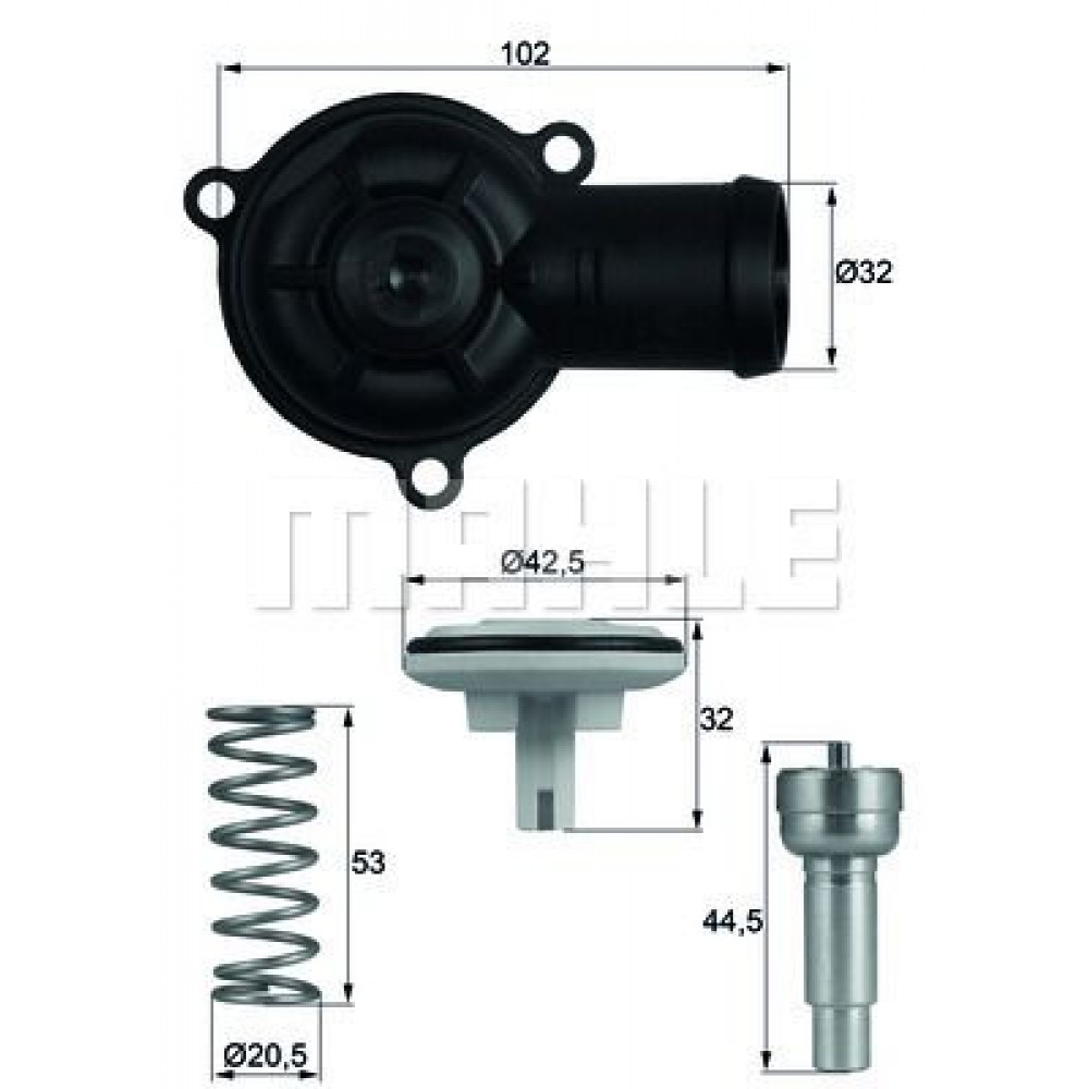 ΘΕΡΜ/ΤΗΣ ΜΕ ΚΑΒΟΥΚΙ SEAT IBIZA IV 1.2 <15 MAHLE ΘΕΡΜ/ΤΗΣ ΜΕ ΚΑΒΟΥΚΙ SEAT IBIZA IV 1.2 <15 MAHLE