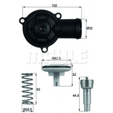 ΘΕΡΜ/ΤΗΣ ΜΕ ΚΑΒΟΥΚΙ SEAT IBIZA IV 1.2 <15 MAHLE