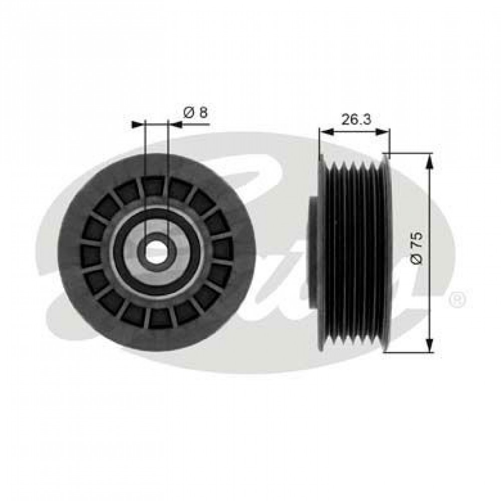 GATES ΤΡΟΧΑΛΙΑ ΙΜΑΝΤΑ POLY-V MERCEDES GATES ΤΡΟΧΑΛΙΑ ΙΜΑΝΤΑ POLY-V MERCEDES