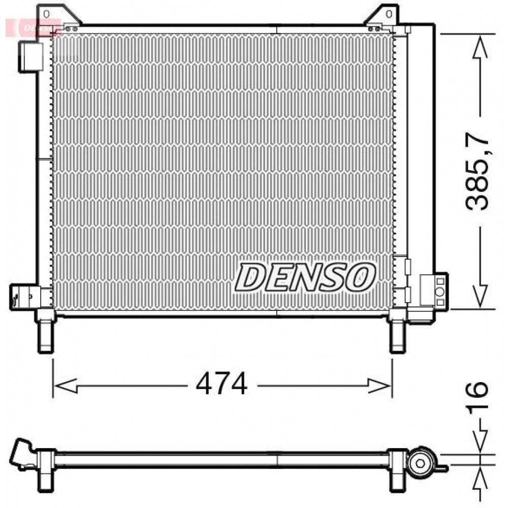 ΨΥΓΕΙΟ A/C NISSAN MICRA IV (K13) 1.2 10> DENSO ΨΥΓΕΙΟ A/C NISSAN MICRA IV (K13) 1.2 10> DENSO