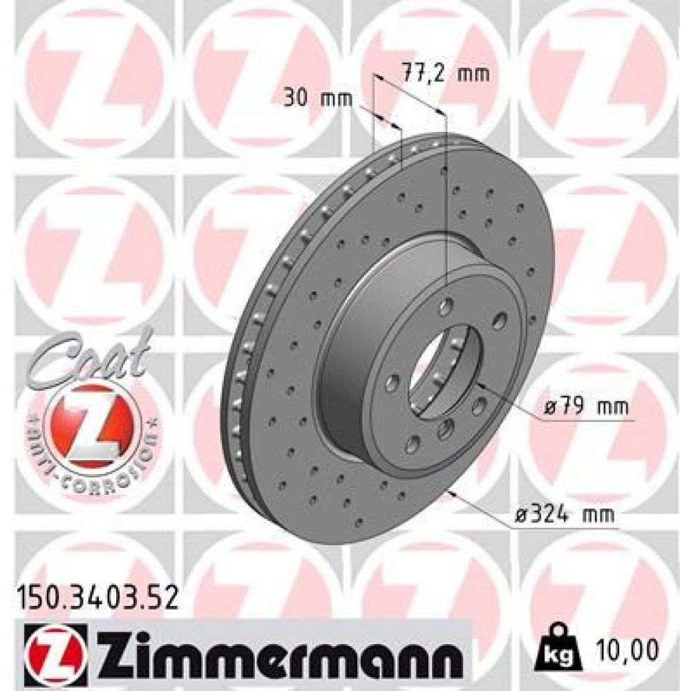 ZIMMERMANN ΔΙΣ/ΚΕΣ ΤΡΥΠΗΤΕΣ SPORT BMW ZIMMERMANN ΔΙΣ/ΚΕΣ ΤΡΥΠΗΤΕΣ SPORT BMW