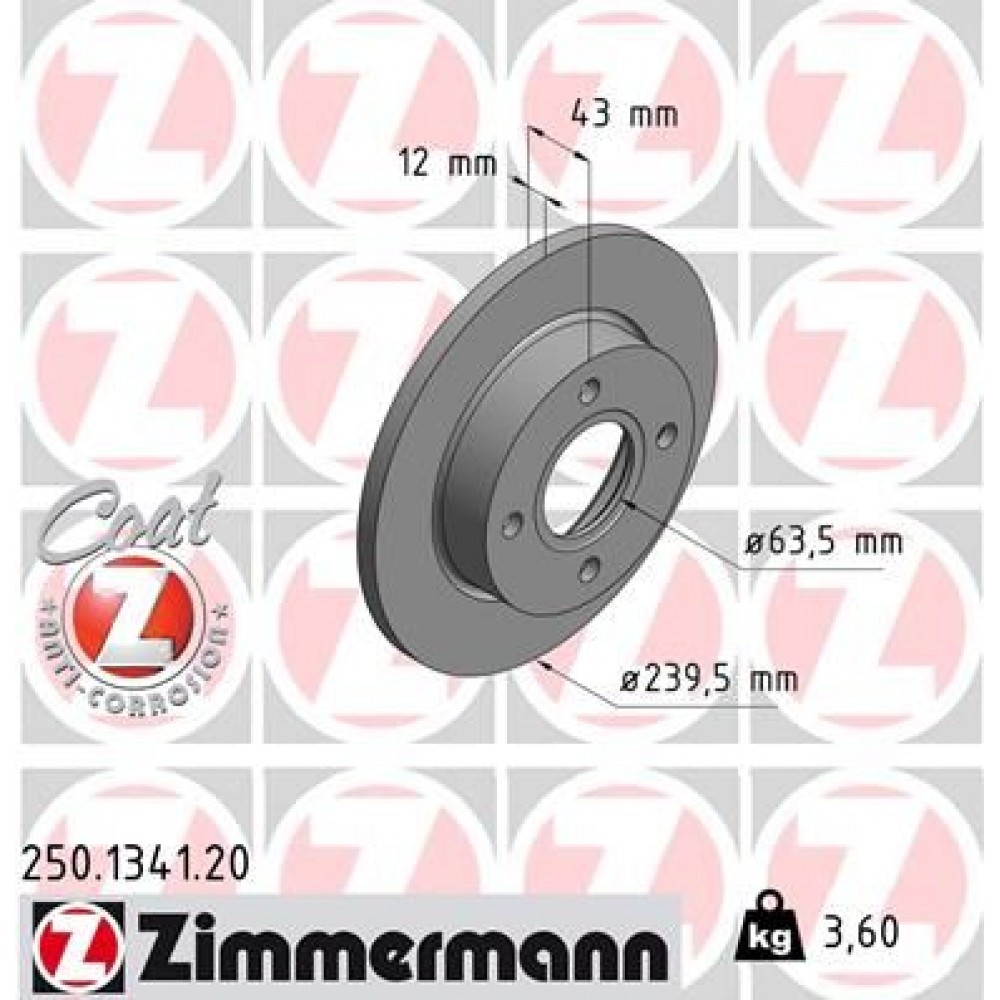 ZIMMERMANN (6427.00) ΔΙΣΚ/ΚΕΣ FORD