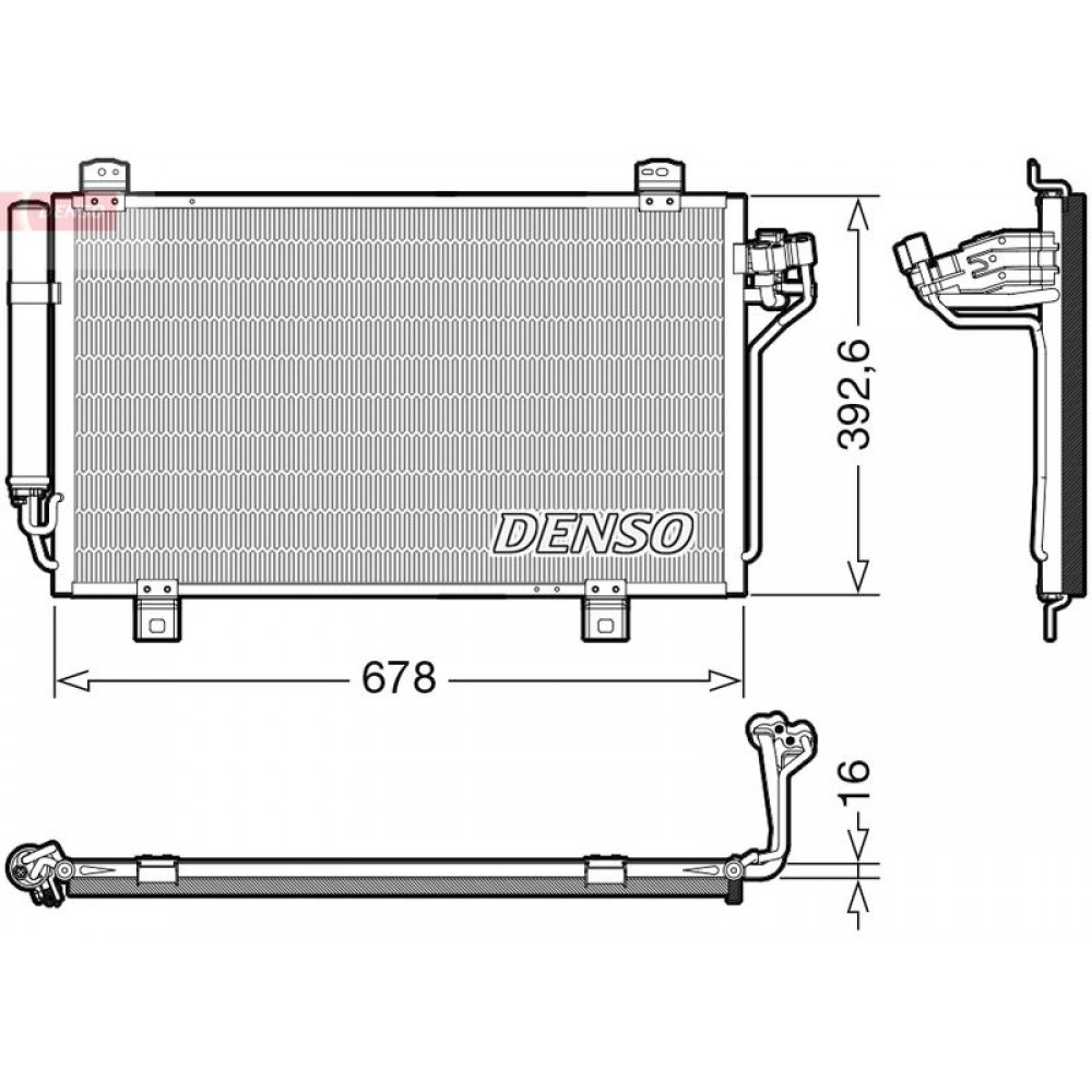 ΨΥΓΕΙΟ A/C MAZDA 3 1.5,2.0 13> DENSO ΨΥΓΕΙΟ A/C MAZDA 3 1.5,2.0 13> DENSO