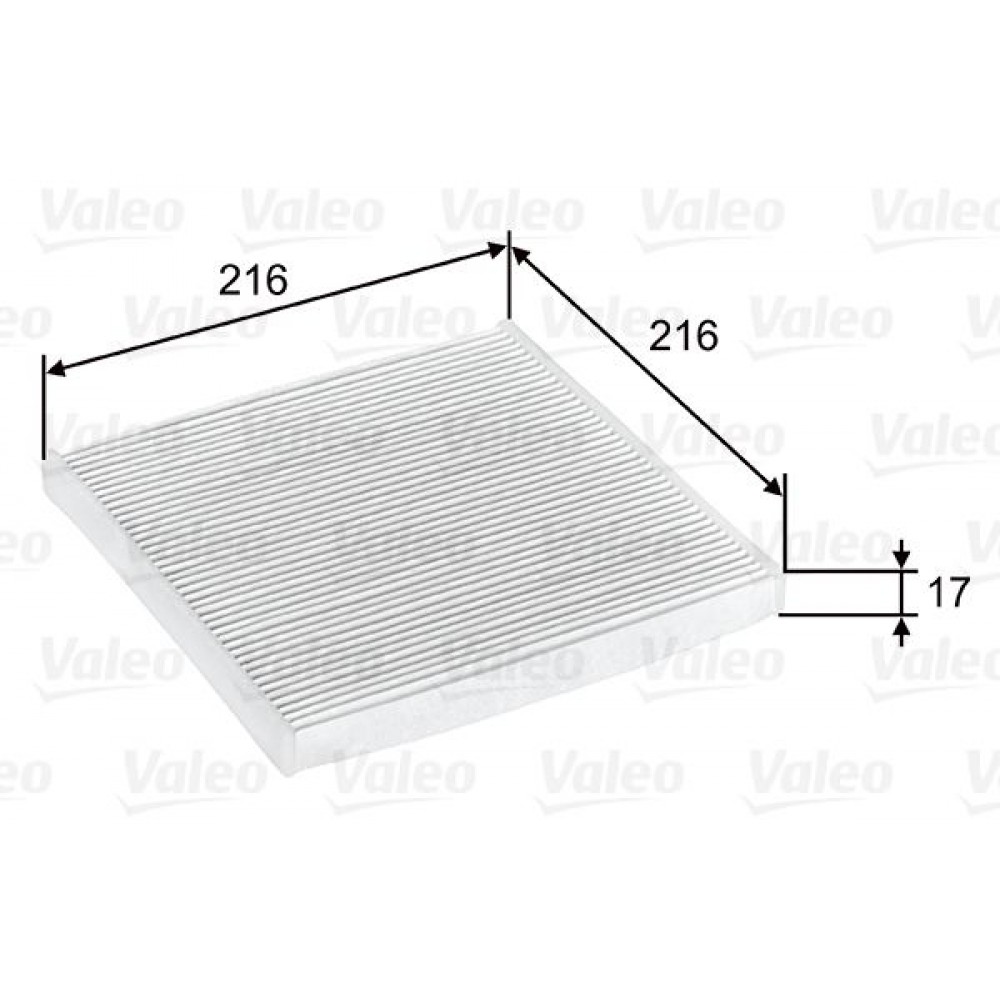 VALEO ΦΙΛΤΡΑ ΚΑΜΠΙΝΑΣ VALEO ΦΙΛΤΡΑ ΚΑΜΠΙΝΑΣ