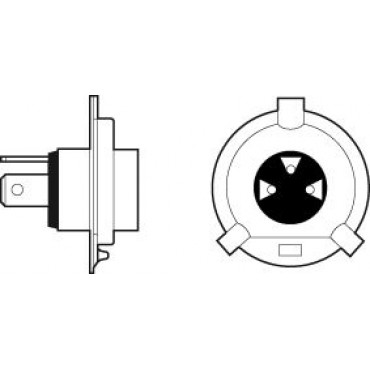 VALEO ΛΑΜΠΑ H4 ΜΠΛΕ