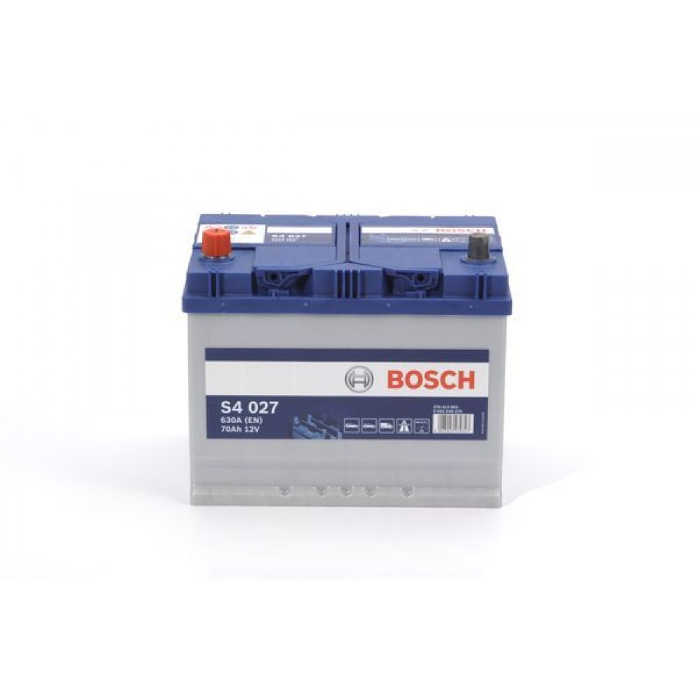BOSCH ΜΠΑΤΑΡΙΑ S4 BLUE LINE (70Ah/630A) ΑΡΙΣΤ. 261x175x220