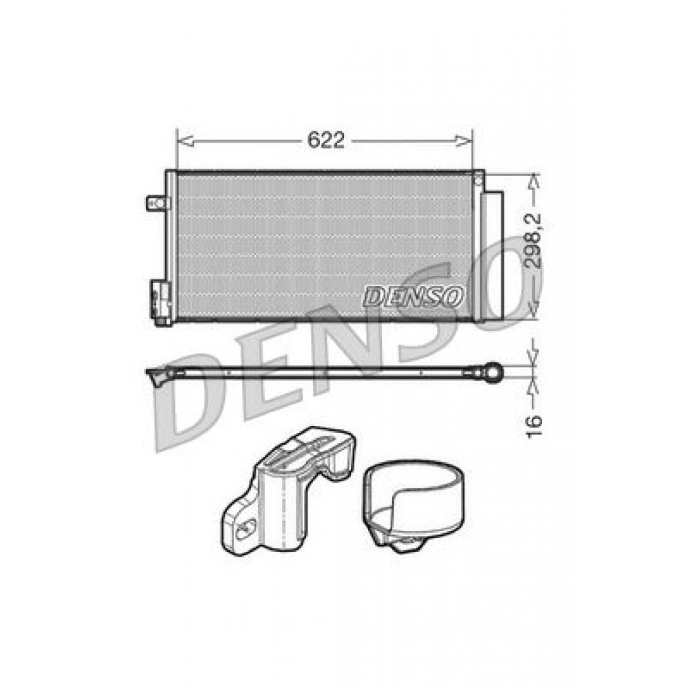 ΨΥΓΕΙΟ A/C ALFA MITO-FIAT BRAVO II,PUNTO-OPEL CORSA D 08> DENSO ΨΥΓΕΙΟ A/C ALFA MITO-FIAT BRAVO II,PUNTO-OPEL CORSA D 08> DENSO