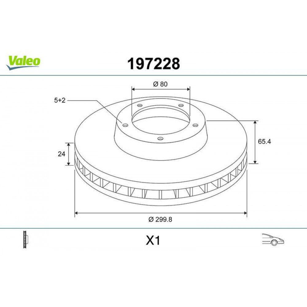 VALEO ΔΙΣΚΟΠΛΑΚΕΣ (1τεμ.)