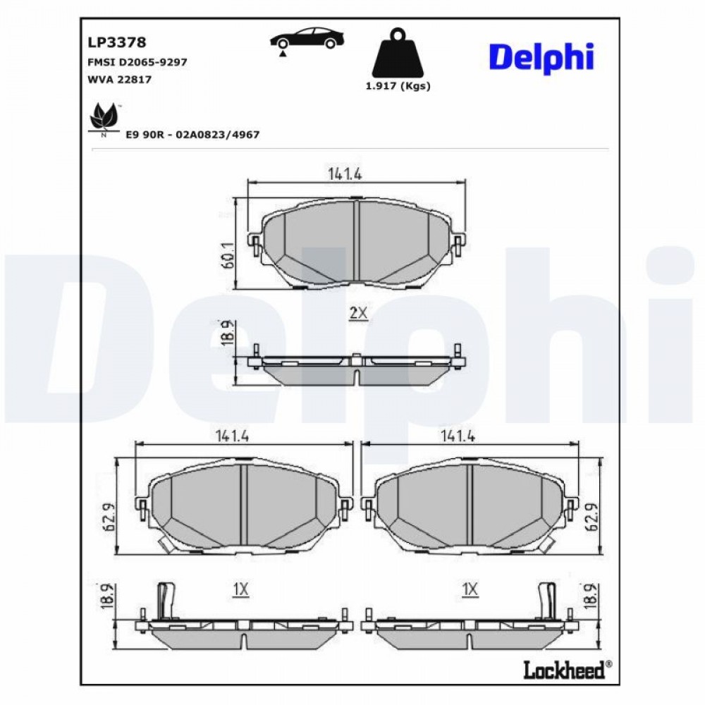 DELPHI ΔΙΣΚΟΦΡΕΝΑ TOYOTA DELPHI ΔΙΣΚΟΦΡΕΝΑ TOYOTA