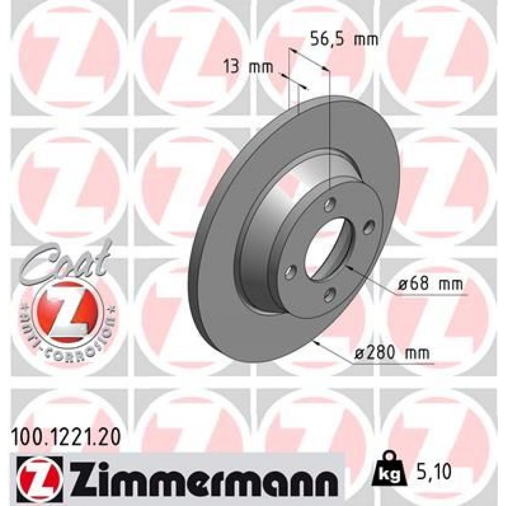 ZIMMERMANN ΔΙΣΚ/ΚΕΣ AUDI ZIMMERMANN ΔΙΣΚ/ΚΕΣ AUDI