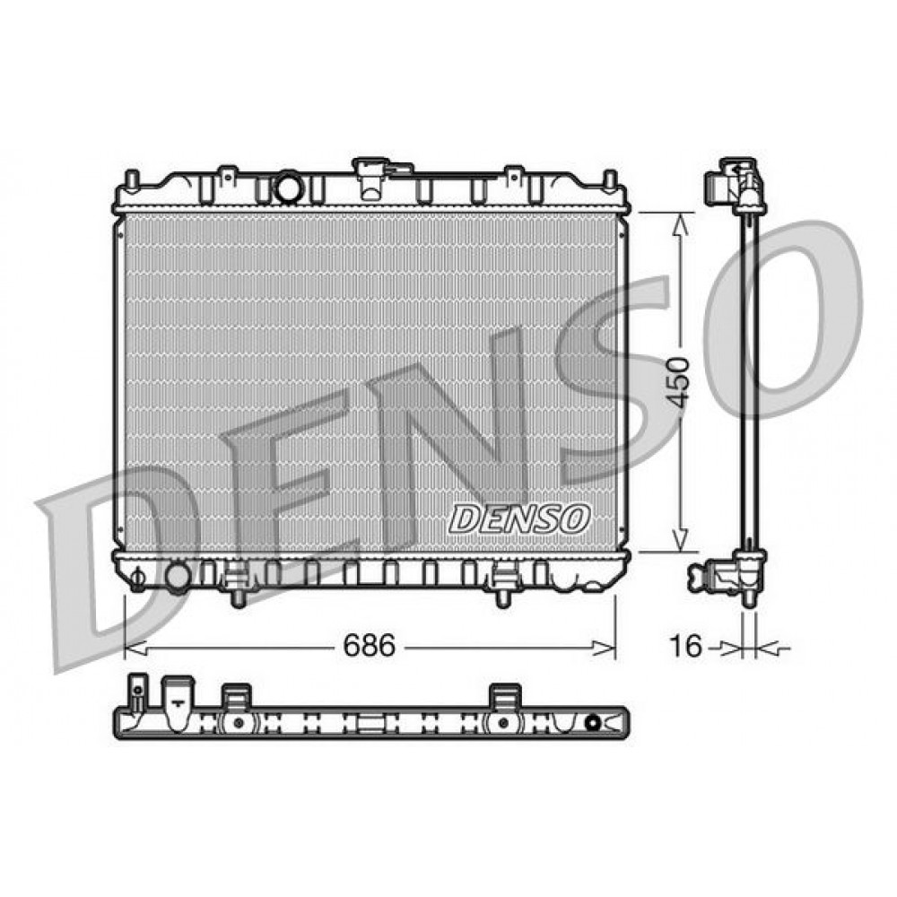 ΨΥΓΕΙΟ ΝΕΡΟΥ NISSAN X-TRAIL (T30) 2.0 <13 450X686X16 DENSO ΨΥΓΕΙΟ ΝΕΡΟΥ NISSAN X-TRAIL (T30) 2.0 <13 450X686X16 DENSO