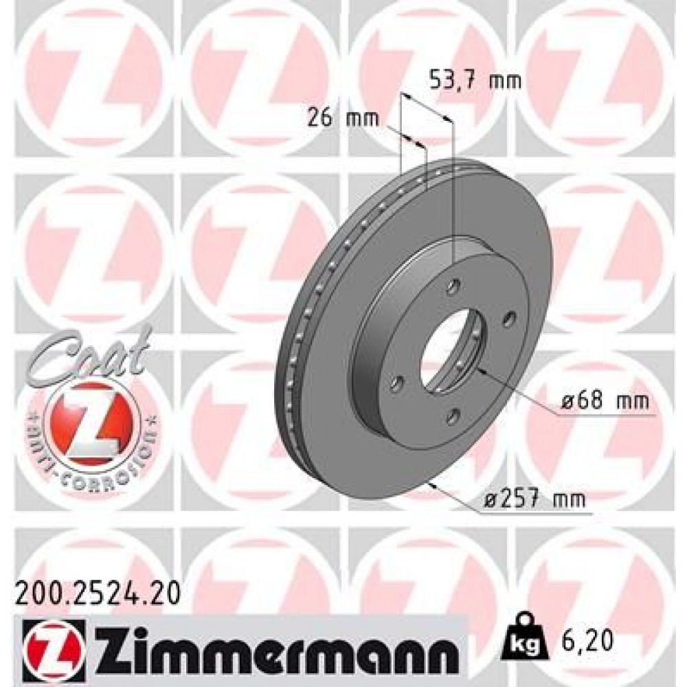 ZIMMERMANN ΔΙΣ/ΚΕΣ NISSAN COAT Z ZIMMERMANN ΔΙΣ/ΚΕΣ NISSAN COAT Z