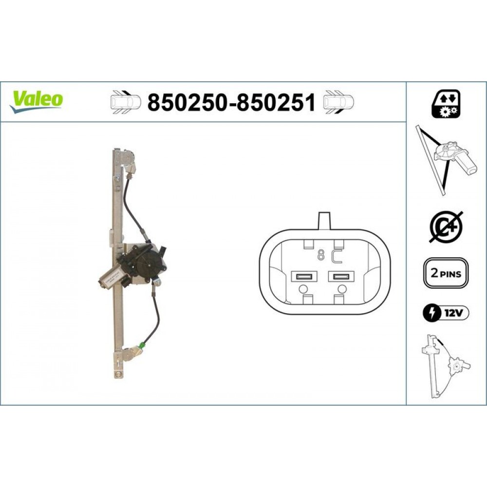 VALEO ΓΡΥΛΟΣ ΠΑΡΑΘΥΡΟΥ VALEO ΓΡΥΛΟΣ ΠΑΡΑΘΥΡΟΥ
