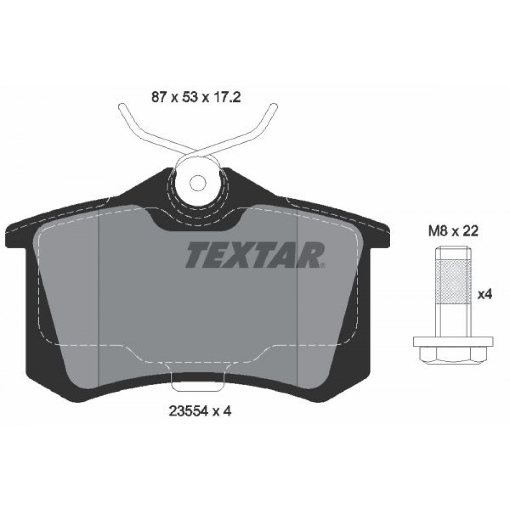 TEXTAR (263 05) ΔΙΣΚΟΦΡΕΝΑ V.W (17.2 mm) TEXTAR (263 05) ΔΙΣΚΟΦΡΕΝΑ V.W (17.2 mm)