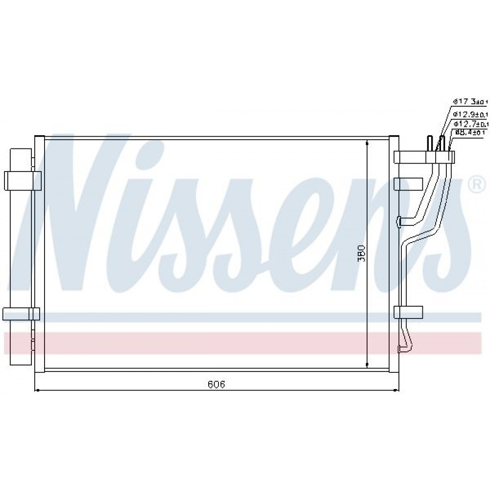 ΨΥΓΕΙΟ A/C HYUNDAI i30 1.4,1.6 <11 610X390X16 NISSENS ΨΥΓΕΙΟ A/C HYUNDAI i30 1.4,1.6 <11 610X390X16 NISSENS