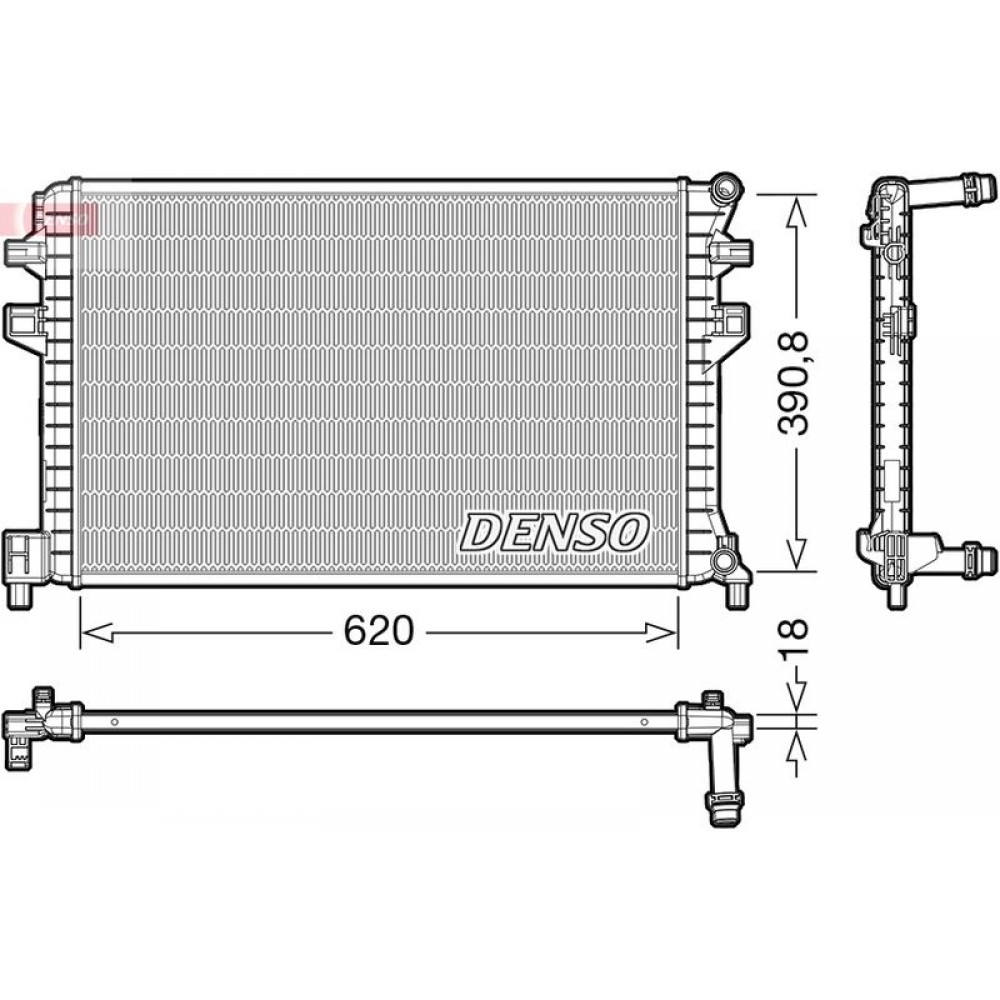 ΨΥΓΕΙΟ ΝΕΡΟΥ AUDI A3 1.0,1.4TFSI <15 620X391X18 DENSO ΨΥΓΕΙΟ ΝΕΡΟΥ AUDI A3 1.0,1.4TFSI <15 620X391X18 DENSO