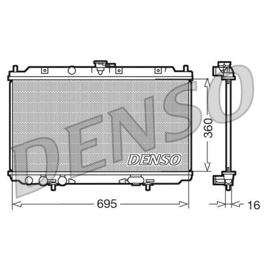 ΨΥΓΕΙΟ ΝΕΡΟΥ NISSAN ALMERA (N16) 1.5 <06 695X360X16 DENSO ΨΥΓΕΙΟ ΝΕΡΟΥ NISSAN ALMERA (N16) 1.5 <06 695X360X16 DENSO